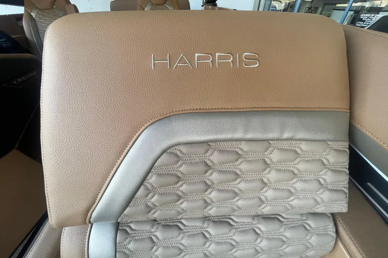 Slide: The Image of Luxurious 2026 Harris Crowne SL 250 boat seat with elegant beige upholstery. - 20