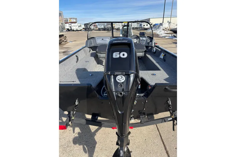 Slide: The Image of 2025 Tracker Pro Guide V-16 WT boat with Mercury 60 outboard motor. - 3