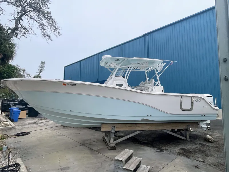 The Image of 2019 Sea Fox 328 Commender boat on a dry dock. - 0