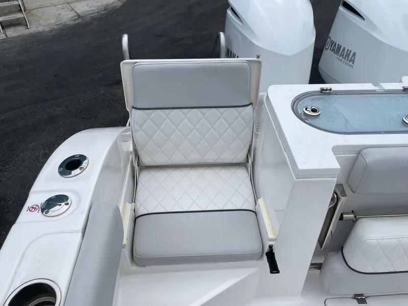 Slide: The Image of Seating area on a 2019 Sea Fox 328 Commender boat. - 20