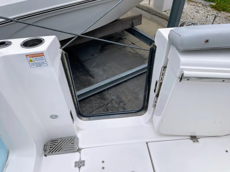 Slide: The Image of Entrance door of Sea Fox 328 Commender 2019 boat. - 27