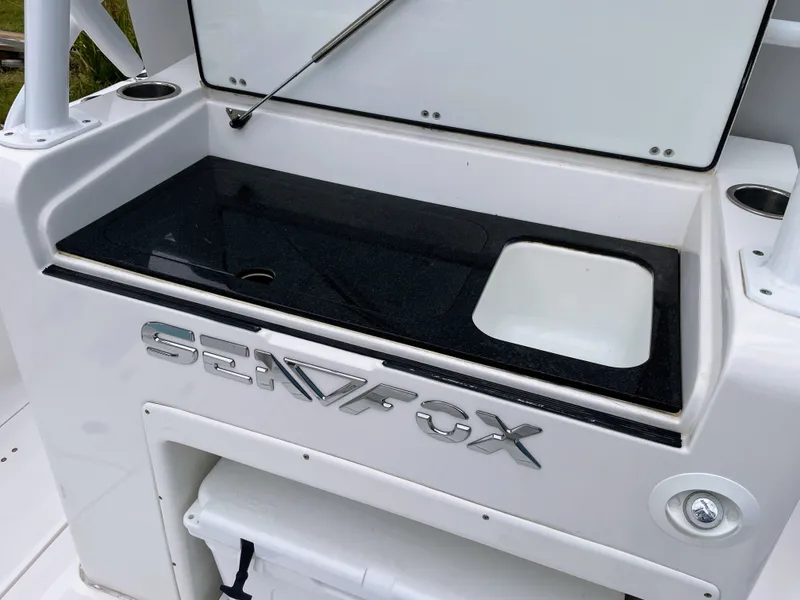 Slide: The Image of Sea Fox 328 Commender 2019 with countertop and sink. - 28