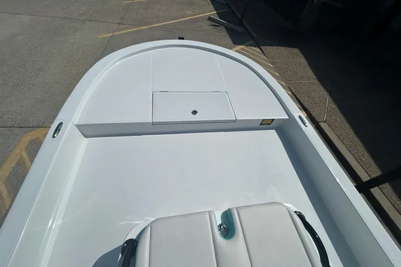 Slide: The Image of 2026 Shallow Sport 18 Sport boat deck, featuring sleek design and spacious layout. - 14