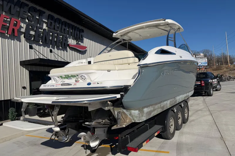 Slide: The Image of 2019 Cobalt R35 boat on trailer at Midwest Boating Center. - 4