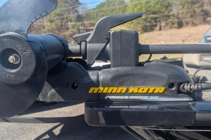 Slide: The Image of Minn Kota Power Drive V2 motor on 2017 Tracker Pro Guide V-175 Combo boat. - 4