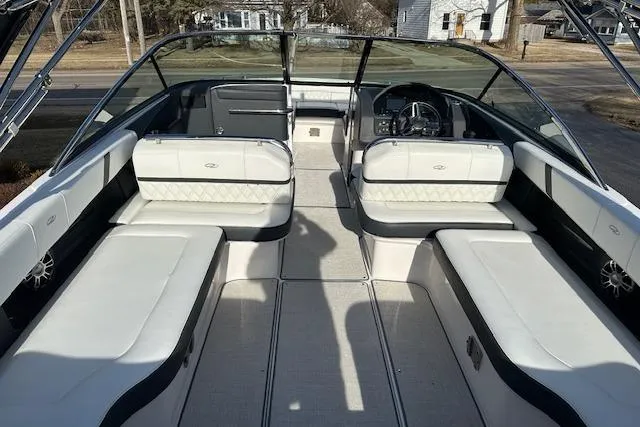 Slide: The Image of 2023 Regal 2800 Bowrider interior with spacious seating and modern design. - 14