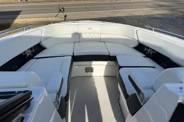 Slide: The Image of 2023 Regal 2800 Bowrider interior with spacious seating and modern design. - 29