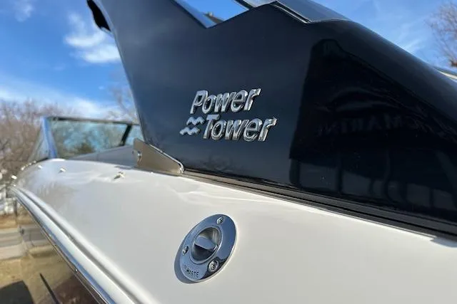Slide: The Image of 2023 Regal 2800 Bowrider with Power Tower feature, close-up view. - 5