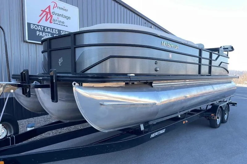 Slide: The Image of 2023 Cypress Cay Seabreeze 252 pontoon boat on trailer at Premier Advantage Marine. - 1