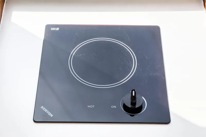 Slide: The Image of Kenyon electric cooktop on 1966 Grand Banks 32 Sedan yacht. - 74