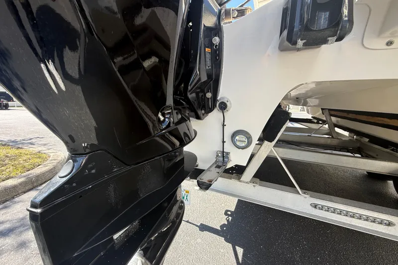 Slide: The Image of 2019 Calcutta 263 boat engine and trailer close-up. - 12