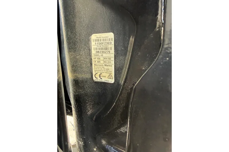 Slide: The Image of Label on Calcutta 263, 2019 model, displaying serial and model numbers. - 16