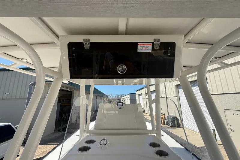 Slide: The Image of 2019 Calcutta 263 boat console with storage compartment and cup holders. - 32