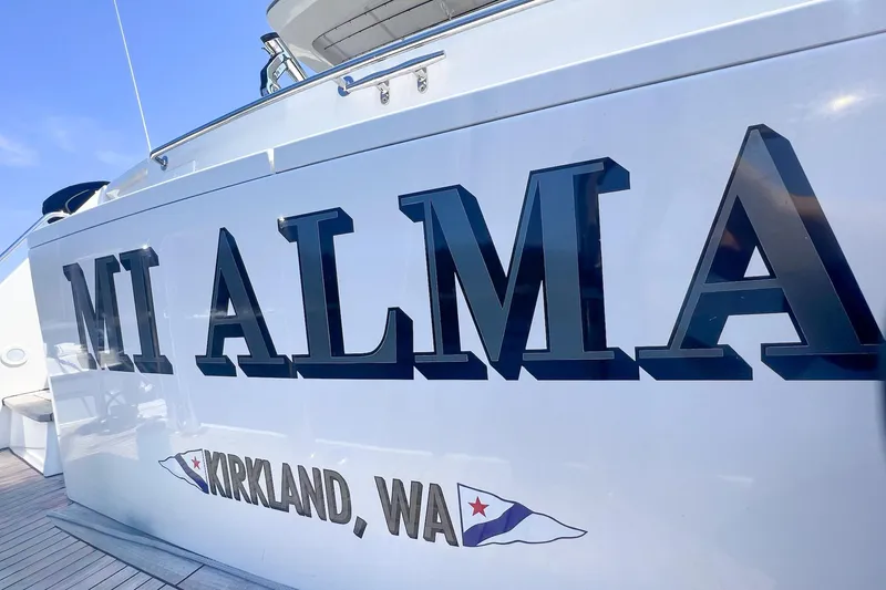 Slide: The Image of 2004 West Bay Sonship yacht "MI ALMA" docked in Kirkland, WA. - 32