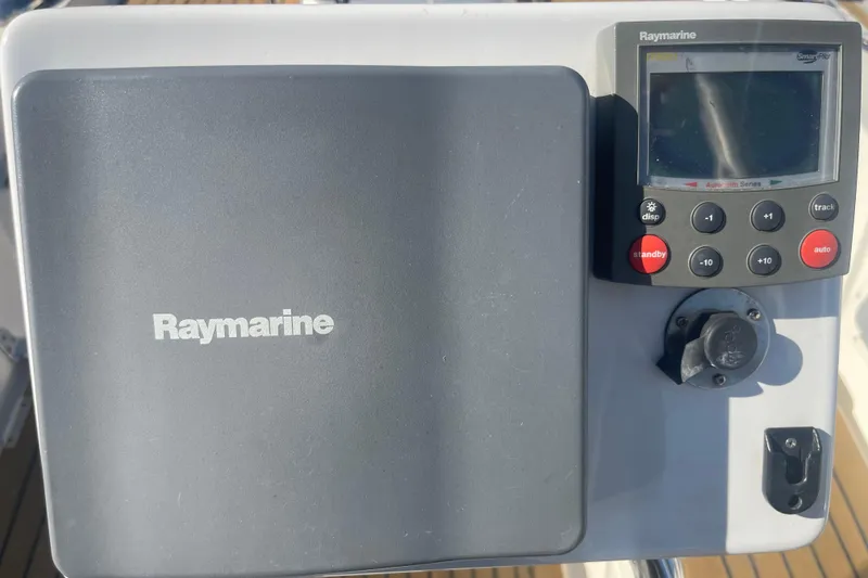 Slide: The Image of Raymarine navigation system on 1981 Nautor Swan cutter yacht. - 8