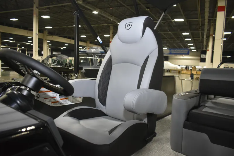 Slide: The Image of Luxury seating in 2026 Premier 230 SUNSATION RL - PTX CL boat interior. - 14