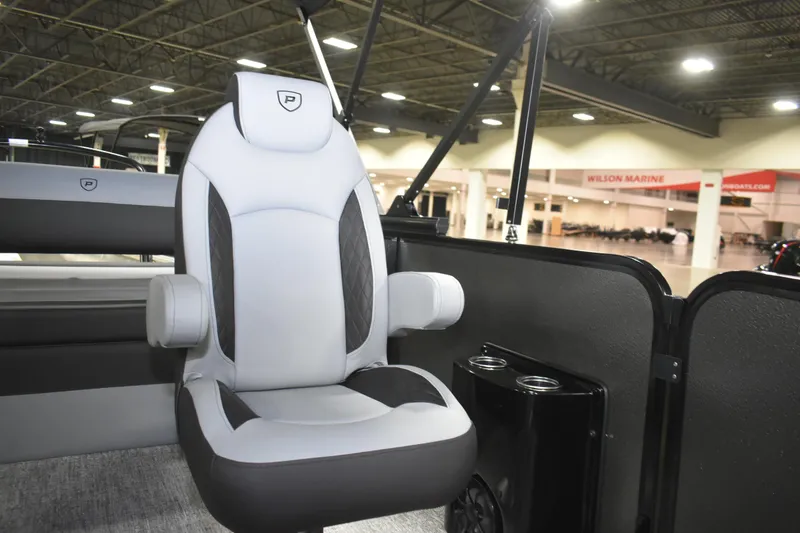 Slide: The Image of Luxurious seating in 2026 Premier 230 SUNSATION RL - PTX CL boat interior. - 15