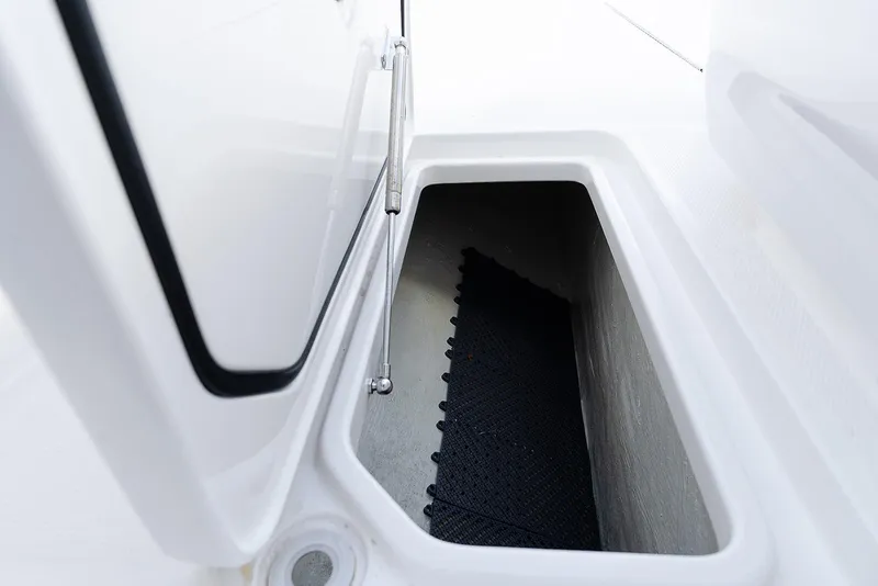 Slide: The Image of Storage compartment of 2024 Invincible 33 Open Fisherman boat, featuring a sleek design. - 38