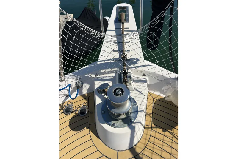 Slide: The Image of Foot pedals for anchor control on 1991 Viking 63 Motor Yacht deck. - 5