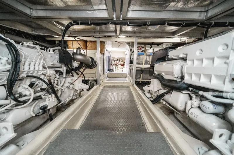 Slide: The Image of Engine room of Navigator 56 Classic yacht, year 2001. - 5