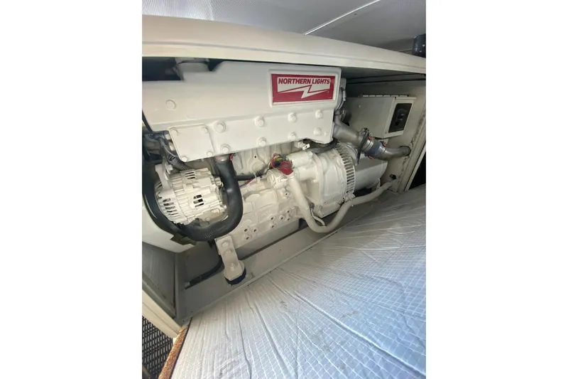 Slide: The Image of Engine room of 2006 North Star Yachts 73 Cockpit Motoryacht with Northern Lights generator. - 40