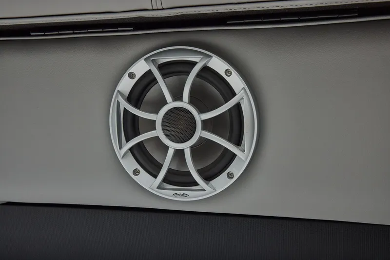 Slide: The Image of Manufacturer Provided Image: Speaker on Ranger 220FC 2026 boat, featuring sleek design and modern audio technology. - 20