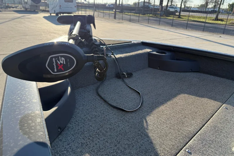 Slide: The Image of 2020 Tracker Pro Team 175 TF boat with MotorGuide X5 trolling motor. - 9