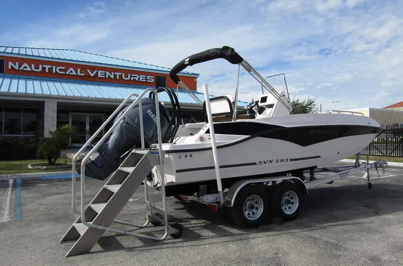Slide: The Image of 2024 Starcraft SVX 191 OB CC boat on trailer at Nautical Ventures. - 3