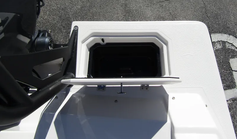 Slide: The Image of 2024 Starcraft SVX 191 OB CC boat storage compartment. - 36