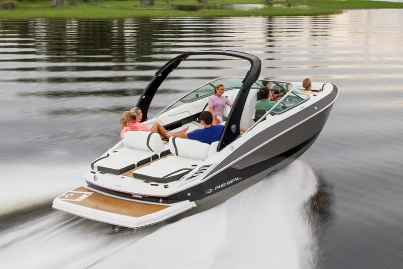 Slide: The Image of Manufacturer Provided Image: 2019 Regal 2500 Bowrider cruising on a lake with passengers. - 22