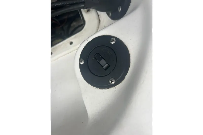 Slide: The Image of Close-up of a 2005 Boston Whaler 205 Eastport boat component. - 18