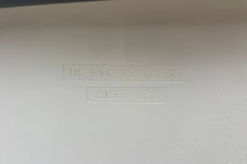 Slide: The Image of Hull identification number on 2005 Boston Whaler 205 Eastport boat. - 31