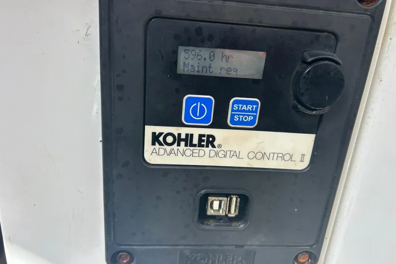 Slide: The Image of Kohler Advanced Digital Control II on 2017 Boston Whaler 320 Vantage, showing maintenance required. - 12