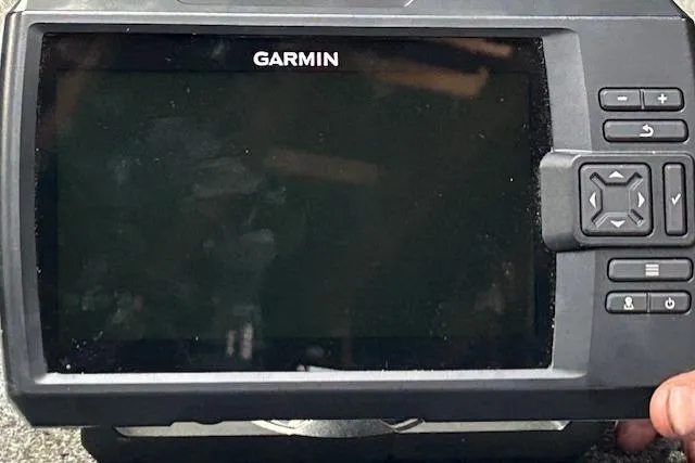 Slide: The Image of Garmin marine GPS device on a 2005 Sea Fox 230 Walk Around boat. - 26