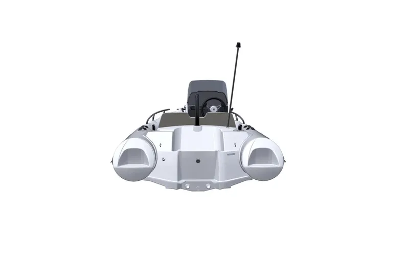 Slide: The Image of 2026 Grand Inflatables G420 boat, front view, sleek design, white color, modern features. - 3