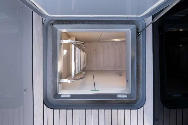 Slide: The Image of Hatch entrance on 2021 Sunreef Supreme 68 Power yacht, featuring sleek design and modern finish. - 41