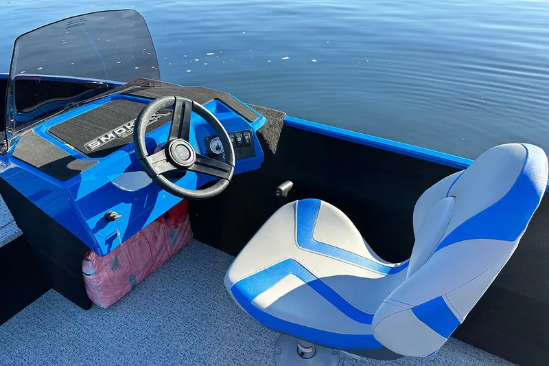 Slide: The Image of Manufacturer Provided Image: Interior of Smoker Craft Lazer 161 boat, model year 2026. - 6
