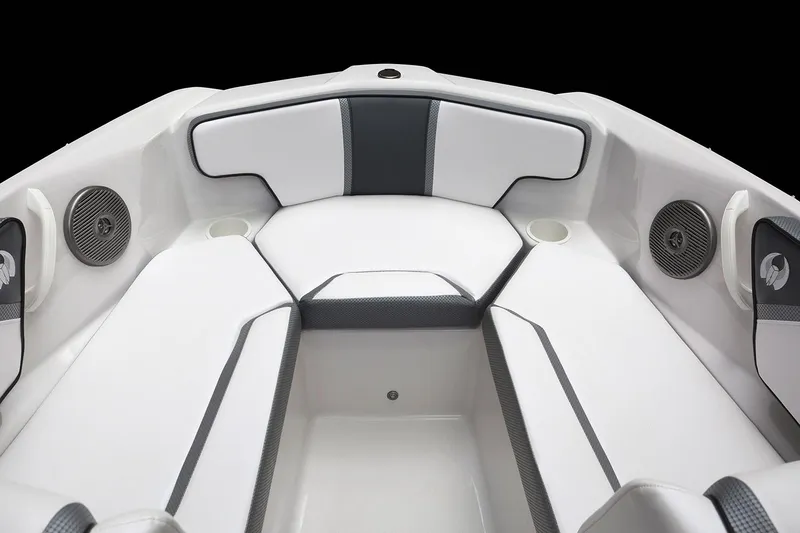 Slide: The Image of 2019 Scarab 195 G boat on trailer, parked outside a building. - 3