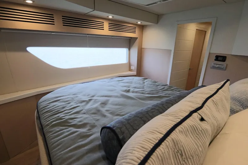 Slide: The Image of Luxurious bedroom interior of 2025 Two Oceans 55 yacht with modern design. - 33