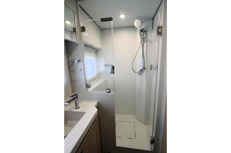 Slide: The Image of Modern bathroom in 2025 Two Oceans 55 yacht with sleek shower design. - 35