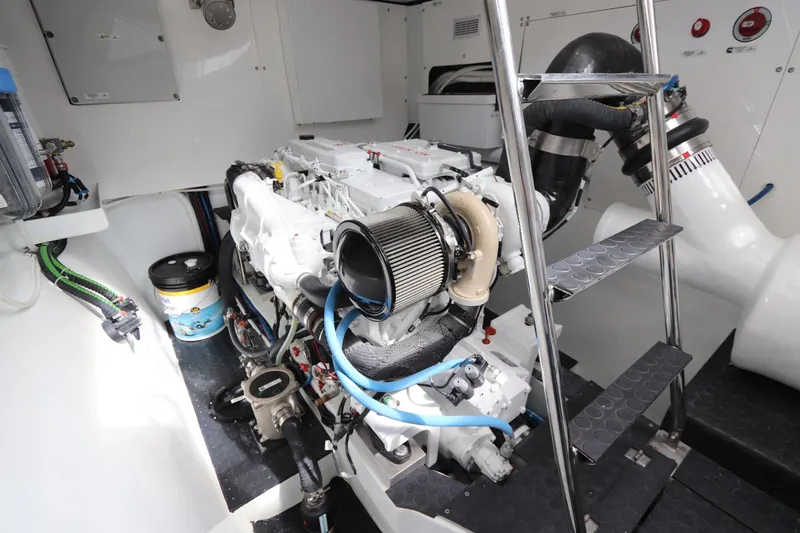 Slide: The Image of Engine room of 2025 Two Oceans 55 yacht, featuring modern equipment and sleek design. - 47