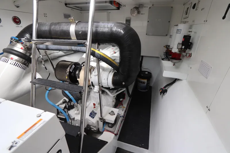 Slide: The Image of Engine room of 2025 Two Oceans 55 yacht, featuring advanced machinery and equipment. - 50