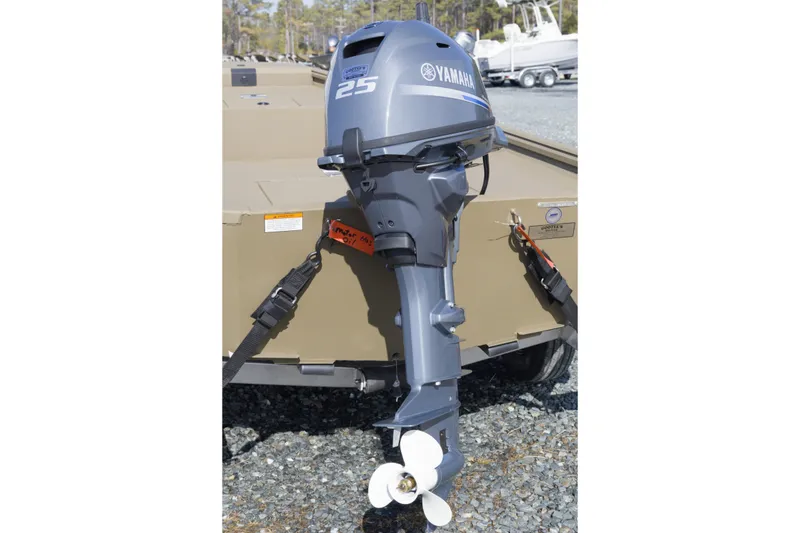 Slide: The Image of 2026 G3 Gator Tough 16 DK boat with Yamaha 25 outboard motor. - 4