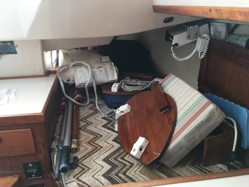 Slide: The Image of Interior of a 1980 Sabre 34 MK II yacht. - 13