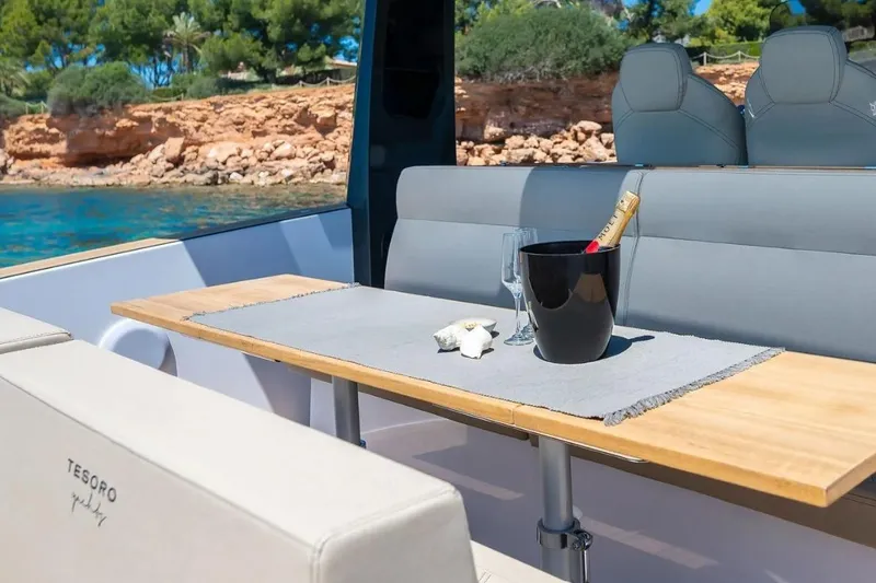 Slide: The Image of Luxurious interior of Tesoro 40 yacht, 2026 model. - 18