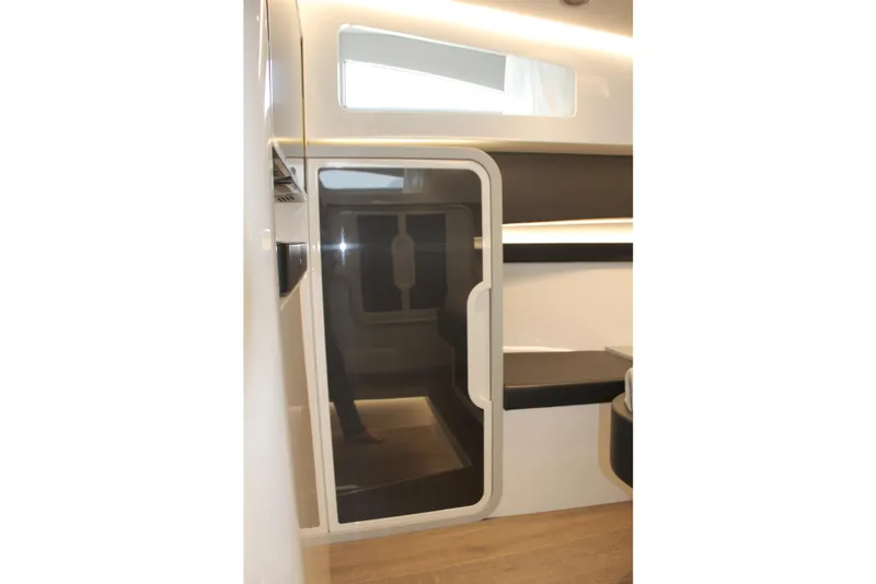 Slide: The Image of Interior of 2023 Canados 493 Gladiator yacht, featuring modern design and sleek finishes. - 15