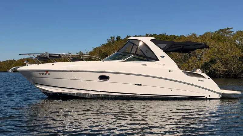 The Image of 2010 Sea Ray Sundancer 310 on calm water. - 0
