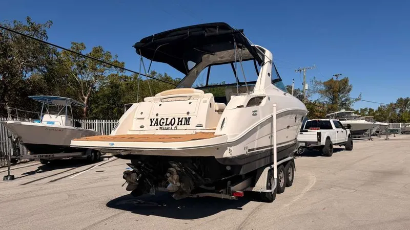 Slide: The Image of 2010 Sea Ray Sundancer 310 on trailer, Miami. - 6