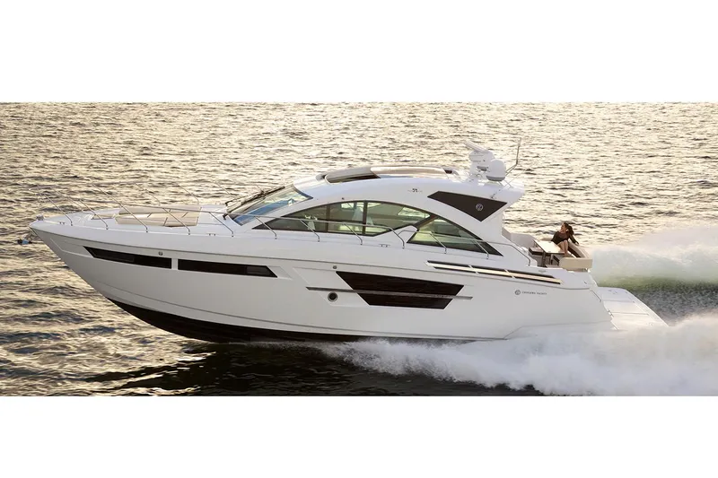 The Image of Manufacturer Provided Image: 2018 Cruisers Yachts 54 Cantius cruising on water at high speed. - 1