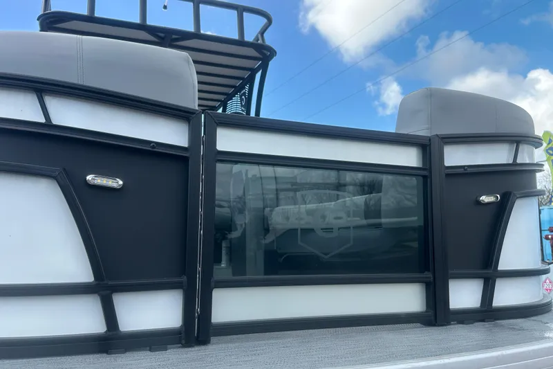Slide: The Image of Luxury seating on 2026 Godfrey Monaco Sun Deck 235 SDC boat, showcasing comfort and style. - 14